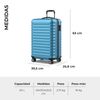 Maleta De Mediana Upfly 24' Abs (63x39,5x26,8cm) Numada Azul Eléctrico   Mediana