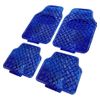 Enerfero Juegos De Alfombrillas Coche Antideslizante 4pcs Diseño Metálico Universal (azul)