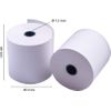 Ofituria8 Rollos Papel Térmico 80x80x12 Mm Para Sumadora Impresora Tpv, Sin Bisphenol A