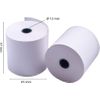 Ofituria50 Rollos Papel Térmico 57x65x12 Mm Para Sumadora Impresora Tpv, Sin Bisphenol A