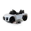 Audi R8 Spyder Licenciado 12v Blanco - Coche Eléctrico Infantil Para Niños Batería 12v Con Mando Control Remoto