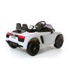 Audi R8 Spyder Licenciado 12v Blanco - Coche Eléctrico Infantil Para Niños Batería 12v Con Mando Control Remoto