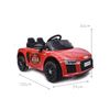 Audi R8 Spyder Licenciado 12v Rojo - Coche Eléctrico Infantil Para Niños Batería 12v Con Mando Control Remoto