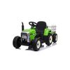 Tractor Ataa Ceres Con Remolque Verde - Tractor Eléctrico Infantil Para Niños De Batería Con Mando Control Remoto