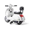 Vespa Clásica Px150 Mini Oficial Blanco - Moto Eléctrica Infantil De Batería Para Niños