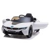 Bmw I8 Coche Eléctrico Infantil 12v Blanco - Coche Eléctrico Infantil Para Niños Batería 12v Con Mando Control Remoto