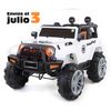 Ataa Bigfoot 4x4 Blanco - Coche Eléctrico Infantil Para Niños Batería 12v Con Mando Control Remoto