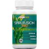 Healthy Fusion Espirulina Pura Con Chlorella Y Vitamina C | Espirulina Con 99% De Pureza | Fuente Rica En Vitaminas Esenciales | Fortalece Las Defensas | Minerales Y Aminoácidos | 100 Cápsulas