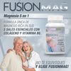 Healthy Fusion Suplemento De Magnesio | Tratamiento Para La Salud Muscular Y Articular | Con Colágeno Y Vitamina B6 | 5 Sales De Magnesio Puras Y Bioasimiladas | Aporta Energía Y Vitalidad | 100u