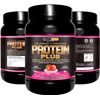 Protein Plus | Healthy Fusion | Recuperador Muscular A Base De Proteína, Colágeno, L-glutamina, Magnesio Y Vitamina B6 | Fresa