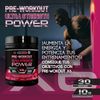 Pre-workout Ultra Strength Power X6 | Healthy Fusion | Pre-entreno Con Beta Alanina, L-arginina Aakg, Creatina, Cafeína Y Taurina | Frutos Rojos