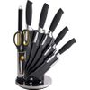 Juego De Cuchillos Con Recubrimiento Antiadherente De 8 Piezas  - Royalty Line - Rl-blk8w