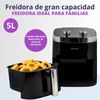 Freidora De Aire Sin Aceite 5l, 1400w, Regulable Tiempo Y Temperatura