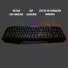 Teclado Gaming Phoenix Con Cable Luz Rgb 9 Modos De Iluminacion 4 Botones Macro 12 Teclas Multimedia