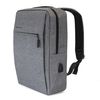 Mochila Phoenix Michigan Para Portatil Hasta 15.6 Pulgadas -  Con Cable Usb - Viaje - Gris