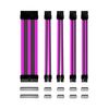 Kit De Extension Phoenix Cables Fuente De Alimentacion 30cm 24 Pines - 4 + 4 Pines - 6 + 2 Pines Negro Y Morado