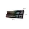 Teclado Mecanico Gaming Phoenix Mirage Tkl 60% Ultra Compacto Iluminacion Full Rgb Brown Swithces Software De Configuracion