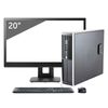 Cpu Hp Elite 8300 Sff - Ordenador De Sobremesa + Monitor 20" (intel Core I7-3ª Generación, 8gb De Ram, Disco 240gb Ssd, Wifi, Windows 10 Pro ) (reacondicionado) ( 2 Años De Garantia)