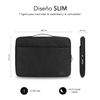 Funda Maletín Para Ordenador Portátil 13,3-14" - Subblim - Elegant Laptop Sleeve Negro