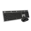 Pack Teclado Y Ratón Inalámbrico - Subblim - Plano Silencioso Gris/negro