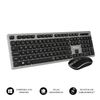 Pack Teclado Y Ratón Inalámbrico - Subblim - Plano Silencioso Gris/negro