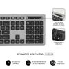 Pack Teclado Y Ratón Inalámbrico - Subblim - Plano Silencioso Gris/negro