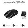 Pack Teclado Y Ratón Inalámbrico - Subblim - Plano Silencioso Gris/negro