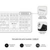 Teclado Con Ratón Combo Business Slim Silencioso Inalámbrico Blanco