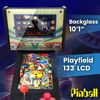 Pinball Virtual Dinners 13.3" Con Backglass 10.1" Sensor De Golpes