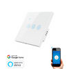 Interruptor Wifi Inteligente Táctil Smartfy Triple Con Neutro Blanco Compatible Con Alexa, Google Home, Smart Life Y Tuya