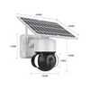 Cámara De Vigilancia Y Seguridad 4g Solar Exterior 360º Smartfy Ip66 3mp Compatible Con Alexa, Google Home, Smart Life Y Tuya