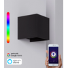 Aplique De Pared Wifi Inteligente Smartfy Rgbw 6w Interior Y Exterior Compatible Con Alexa, Google Home, Smart Life Y Tuya