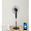 Ventilador De Pie Wifi Smartfy Motor Copper Con 3 Velocidades, Modo De Oscilación Circular Automática, Compatible Con Móviles Ios Y Android