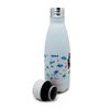 Botella Pitufos Blanca 350ml Doble Pared