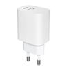 Leotec Cargador 20w 1xusb-c Pd + 1x Usb-a Blanco