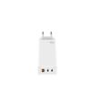 Leotec Cargador 65w Gan 2 Usb-c Pd + 1 Usb-a Blanco