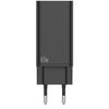 Leotec Cargador 65w Gan 2 Usb-c Pd + 1 Usb-a Negro