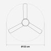 Ventilador De Techo Retro Con Wifi Blanco 122cm | Universalblue