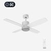 Ventilador De Techo Silencioso Con Luz Led Blanco 122cm | Universalblue