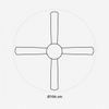 Ventilador De Techo Blanco-marrón Aspas Reversibles 106 Cm | Universalblue