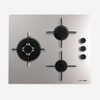 Placa De Gas Cristal Inox 3 Fuegos | Universalblue