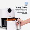 Universalblue Freidora De Aire Blanca 3,5 Litros | Air Fryer Sin Aceite Para 3 - 4 Personas