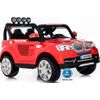 Pekecars Coche Eléctrico Infantil Para Niños Bmw X7 Style 12v Rojo, Ruedas Caucho-eva, Asiento 2 Plazas Acolchado En Polipiel, Mando Control Remoto, 4 Motores