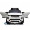 Pekecars Coche Eléctrico Blanco Para Niños Range Rover Evoque. Suspensión Trasera. Asa De Fácil Transporte. Mando 2.4g. Asiento En Polipiel. Conexión Mp3 Y Usb