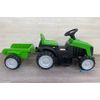 Tractor Electrico Peketrac 4000 Con Remolque Verde Pekecars- Tractor Electrico Infantil Para Niños +1años Con Batería 6v/4.5ah, 1 Plaza