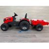 Tractor Eléctrico Peketrac 8100 24v Rojo Pekecars - Tractor Eléctrico Infantil Para Niños +1 Año Con Mando Control Remoto, Equipo De Sonido Y Batería Extraible