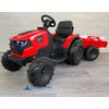 Tractor Eléctrico Peketrac 8100 24v Rojo Pekecars - Tractor Eléctrico Infantil Para Niños +1 Año Con Mando Control Remoto, Equipo De Sonido Y Batería Extraible