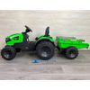 Tractor Eléctrico Peketrac 8100 24v Verde Pekecars - Tractor Eléctrico Infantil Para Niños +1 Año Con Mando Control Remoto, Equipo De Sonido Y Batería Extraible