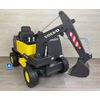 Excavadora Electrica Volvo 12v Con Pala Delantera Amarilla Pekecars - Excavadora Electrica Infantil Para Niños De 1 A 7 Años Con Mando De Control Remoto, Equipo De Sonido, Cinturon De Seguridad 5 Puntos Anclaje, Luces Led