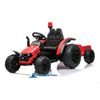 Tractor Electrico Peketrac 9100 12v Con Remolque Rojo Pekecars- Tractor Electrico Infantil Para Niños +1años Con Batería 12v, Con Control Remoto, Luces Led, Equipo De Sonido Asiento Polipiel, Ruedas Antipinchazo